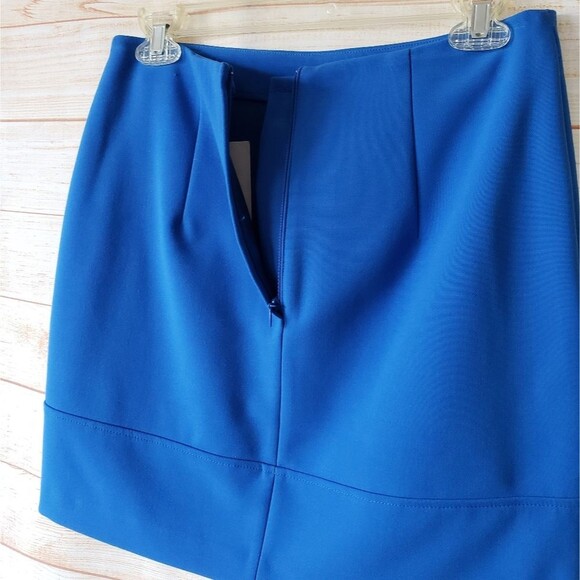 H&M Faux Wrap Asymmetric Mini Skirt with Silver Tone Hardware Accent Design - Picture 6 of 10